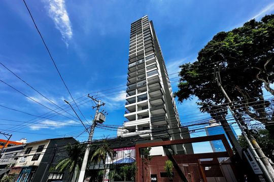 Fachada de kitnet/studio para alugar com 0 quarto, 23m² em Santo Amaro, São Paulo