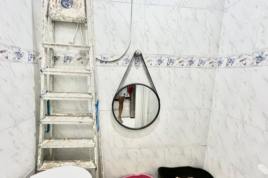 Banheiro de serviço de apartamento à venda com 2 quartos, 82m² em Copacabana, Rio de Janeiro