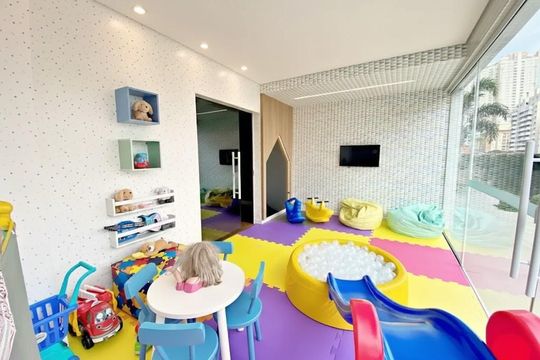 Área comum de apartamento para alugar com 3 quartos, 136m² em Boqueirão, Santos