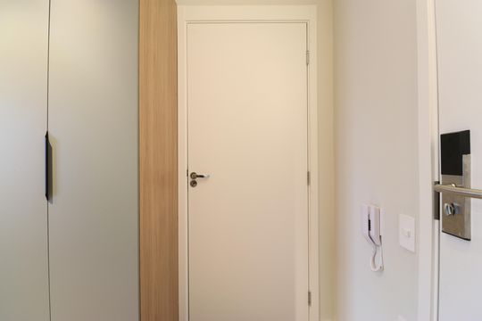 Cozinha de kitnet/studio para alugar com 1 quarto, 23m² em Pompeia, São Paulo