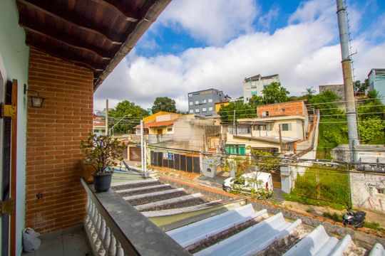Varanda do quarto 1 de casa para alugar com 3 quartos, 135m² em Vila Helena, Santo André