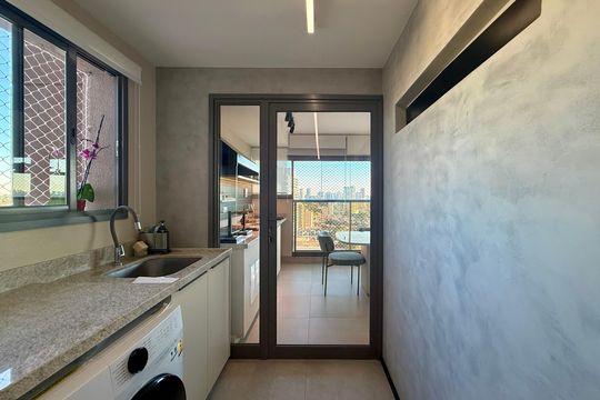 Área de Serviço de apartamento à venda com 2 quartos, 92m² em Jardim das Acacias, São Paulo