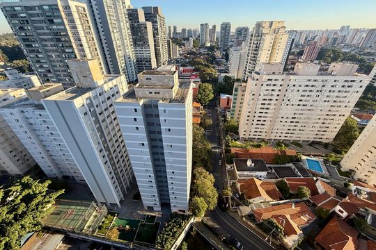 Vista  de apartamento à venda com 2 quartos, 92m² em Jardim das Acacias, São Paulo