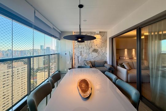 Varanda de apartamento à venda com 2 quartos, 92m² em Jardim das Acacias, São Paulo