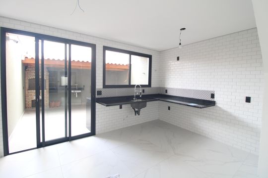 Cozinha de apartamento à venda com 3 quartos, 155m² em Campininha, São Paulo
