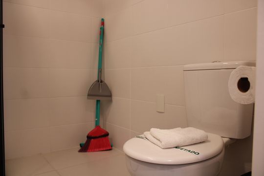 Banheiro de kitnet/studio à venda com 1 quarto, 19m² em Vila Dom Pedro I, São Paulo