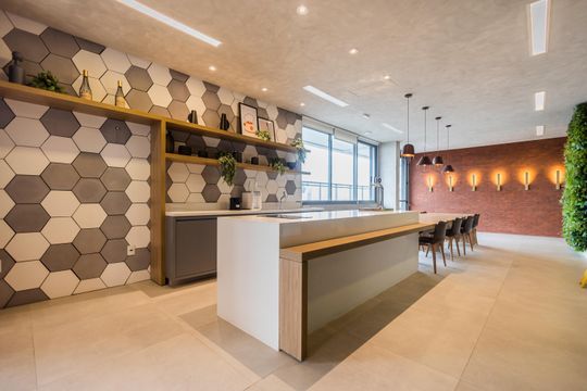 Espaço Gourmet de kitnet/studio à venda com 1 quarto, 35m² em Pinheiros, São Paulo