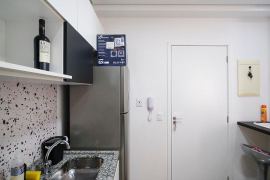 Cozinha de apartamento à venda com 1 quarto, 36m² em Rudge Ramos, São Bernardo do Campo
