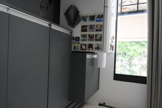 Cozinha de apartamento para alugar com 1 quarto, 38m² em Vila Andrade, São Paulo