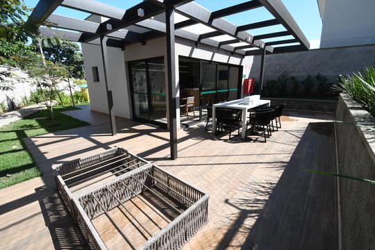 Área comum - Churrasqueira de casa à venda com 3 quartos, 138m² em Bosque das Palmeiras, Campinas