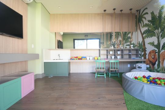Área comum - Brinquedoteca de casa à venda com 3 quartos, 138m² em Bosque das Palmeiras, Campinas