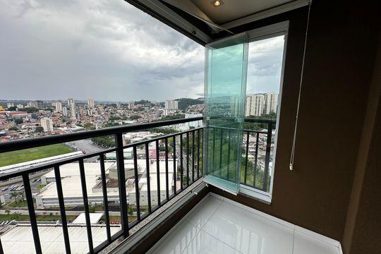 Varanda da Sala de apartamento à venda com 2 quartos, 60m² em Jardim Tupanci, Barueri