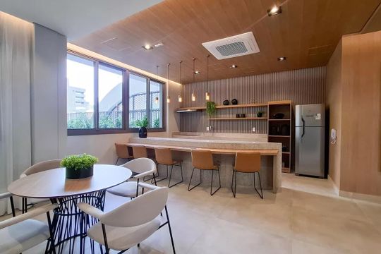 Área comum - Louge Bar de apartamento para alugar com 1 quarto, 29m² em Pinheiros, São Paulo