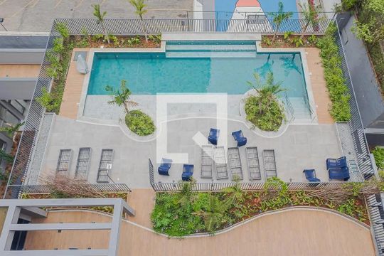 Área comum - Piscina de apartamento à venda com 1 quarto, 29m² em Pinheiros, São Paulo