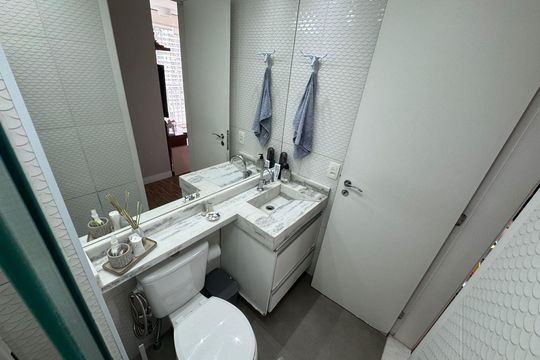 Banheiro de apartamento à venda com 2 quartos, 45m² em Belenzinho, São Paulo