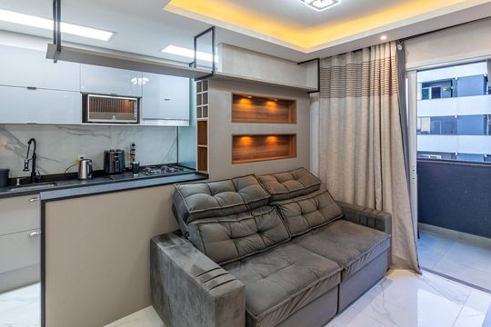 Sala de apartamento à venda com 2 quartos, 54m² em Centro, Canoas