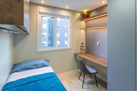 Quarto de apartamento à venda com 2 quartos, 54m² em Centro, Canoas