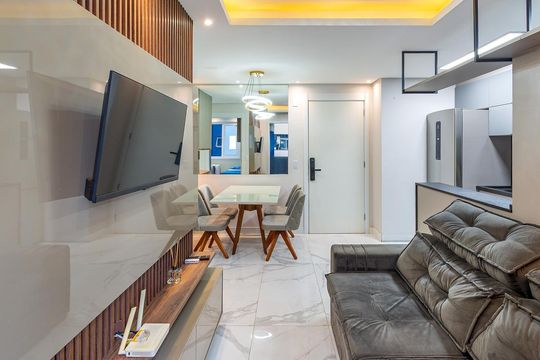 Sala de apartamento à venda com 2 quartos, 54m² em Centro, Canoas