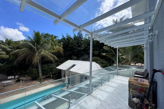 Suíte 1 - Varanda de casa de condomínio à venda com 6 quartos, 1500m² em Vargem Grande, Rio de Janeiro