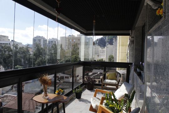 Varanda da Sala de apartamento à venda com 3 quartos, 108m² em Tijuca, Rio de Janeiro
