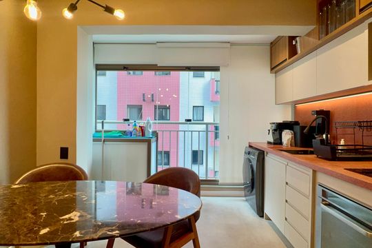 Sala de Jantar de kitnet/studio à venda com 1 quarto, 32m² em Cerqueira César, São Paulo