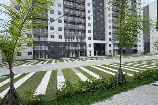 Fachada de apartamento à venda com 2 quartos, 54m² em Barra Olímpica, Rio de Janeiro