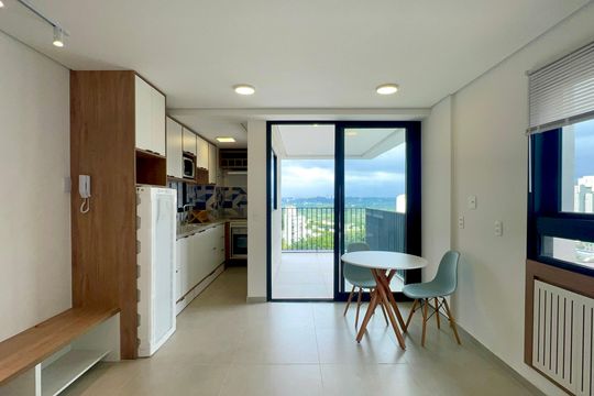 Sala de apartamento à venda com 1 quarto, 60m² em Pinheiros, São Paulo