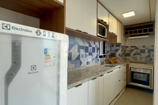 Cozinha de apartamento à venda com 1 quarto, 60m² em Pinheiros, São Paulo