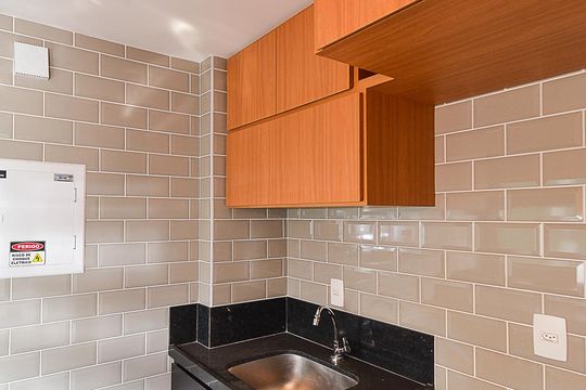 Cozinha de apartamento à venda com 2 quartos, 63m² em São Pedro, Belo Horizonte