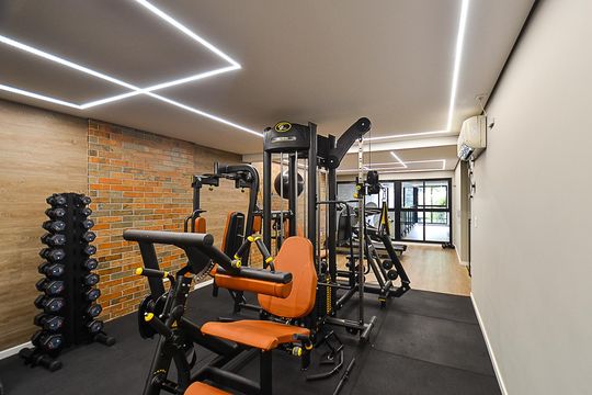 Área comum - Academia de apartamento à venda com 2 quartos, 63m² em São Pedro, Belo Horizonte