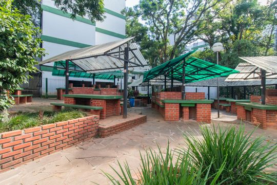 Área comum - Churrasqueira de apartamento à venda com 1 quarto, 46m² em Nonoai, Porto Alegre