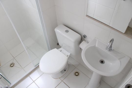Banheiro de apartamento para alugar com 2 quartos, 42m² em Brás, São Paulo