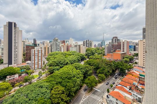 Sala - Vista de apartamento à venda com 2 quartos, 96m² em Paraíso, São Paulo
