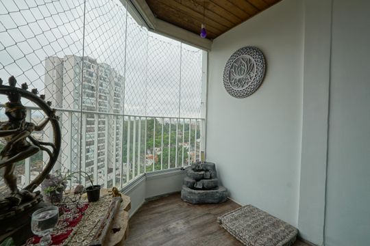 Varanda Cobertura de apartamento à venda com 3 quartos, 136m² em Vila Monumento, São Paulo