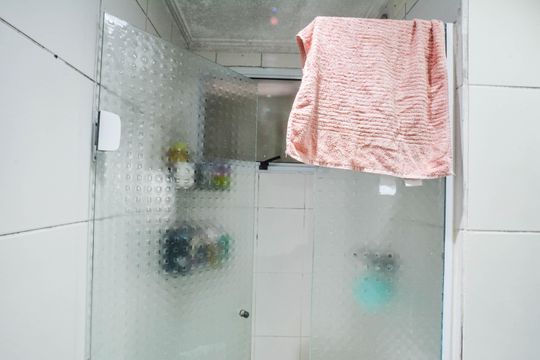 Banheiro da Suíte de apartamento à venda com 3 quartos, 70m² em Jd Eudizia, Santo André