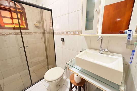 Banheiro Social de casa à venda com 3 quartos, 175m² em Parque Residencial Jundiaí, Jundiaí