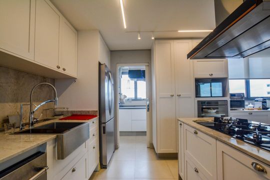 Cozinha de apartamento à venda com 3 quartos, 130m² em Campestre, Santo André