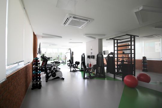 Área comum - Academia de casa de condomínio para alugar com 1 quarto, 35m² em Moema, São Paulo
