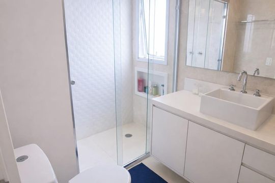 Banheiro da Suíte 1 de apartamento à venda com 3 quartos, 125m² em Industrial Autonomistas, Osasco