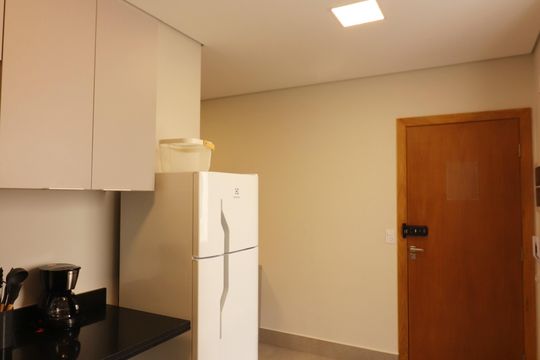 Sala/Cozinha de kitnet/studio para alugar com 1 quarto, 28m² em Centro, São Bernardo do Campo