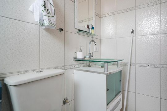 Banheiro da suíte de casa à venda com 4 quartos, 210m² em Boa Vista, São Caetano do Sul