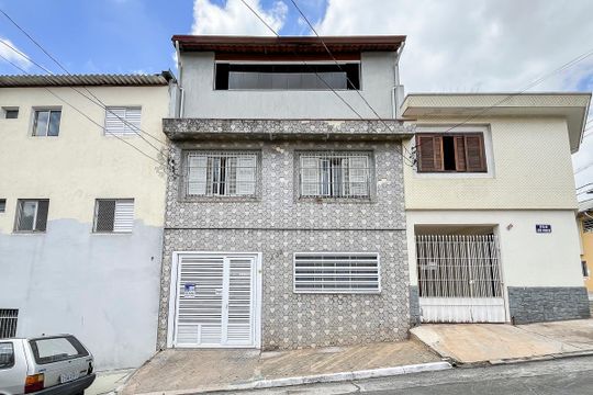 Fachada + plaquinha de casa à venda com 4 quartos, 210m² em Boa Vista, São Caetano do Sul