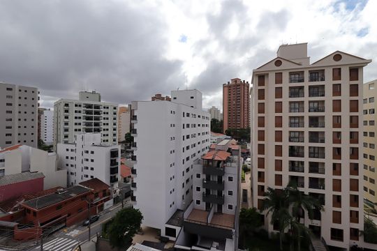 Vista da Sacada da Sala de apartamento para alugar com 1 quarto, 49m² em Jardim Bela Vista, Santo André
