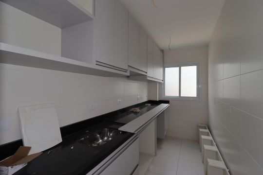 Cozinha de apartamento para alugar com 1 quarto, 49m² em Jardim Bela Vista, Santo André