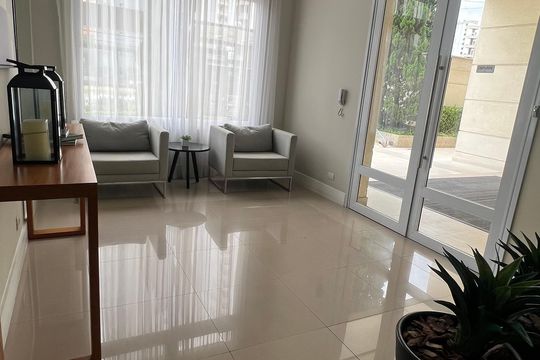 Área comum de apartamento à venda com 1 quarto, 69m² em Santo Amaro, São Paulo
