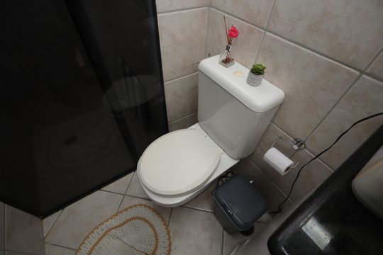 Banheiro de apartamento à venda com 3 quartos, 73m² em Jardim do Estádio, Santo André