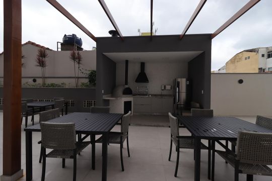 Área Comum - Churrasqueira de apartamento à venda com 2 quartos, 69m² em Parque das Nações, Santo André