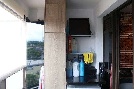 Varanda de apartamento à venda com 1 quarto, 45m² em Lapa, São Paulo