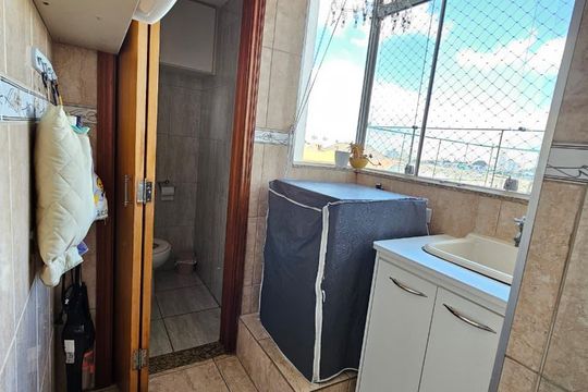 Área de serviço de apartamento à venda com 2 quartos, 56m² em Vila das Merces, São Paulo
