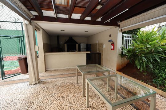 Área comum - Churrasqueira de apartamento à venda com 3 quartos, 109m² em Vila Gilda, Santo André